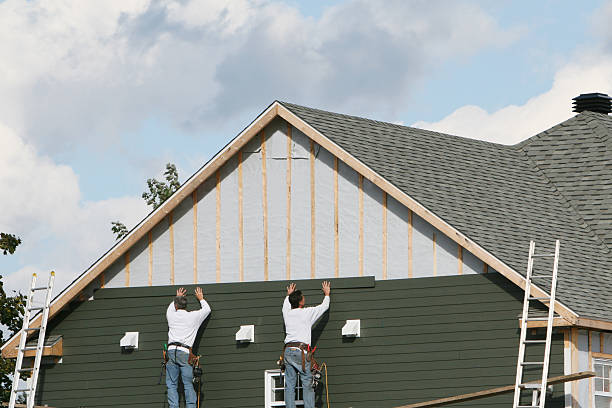 Professional Siding Contractor technician working in Trappe, MD
